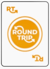 Tan Round Trip Card